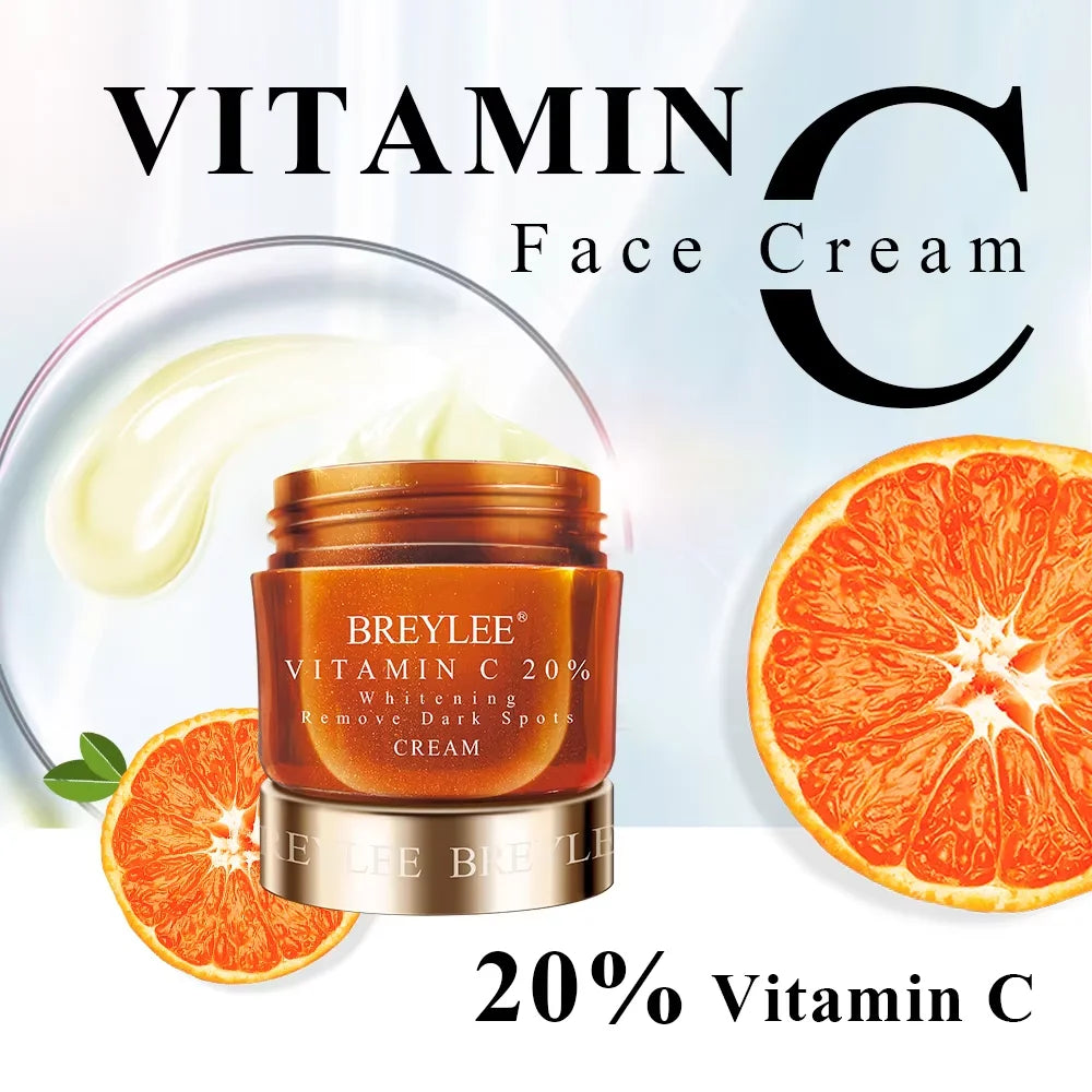 BREYLEE Vitamin C Face Serum Face Cream Two-Piece Set