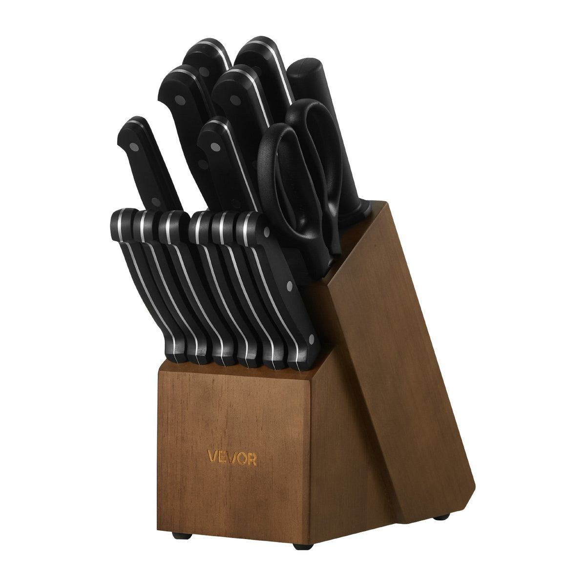 15 Piece German Kitchen Knife Set front view