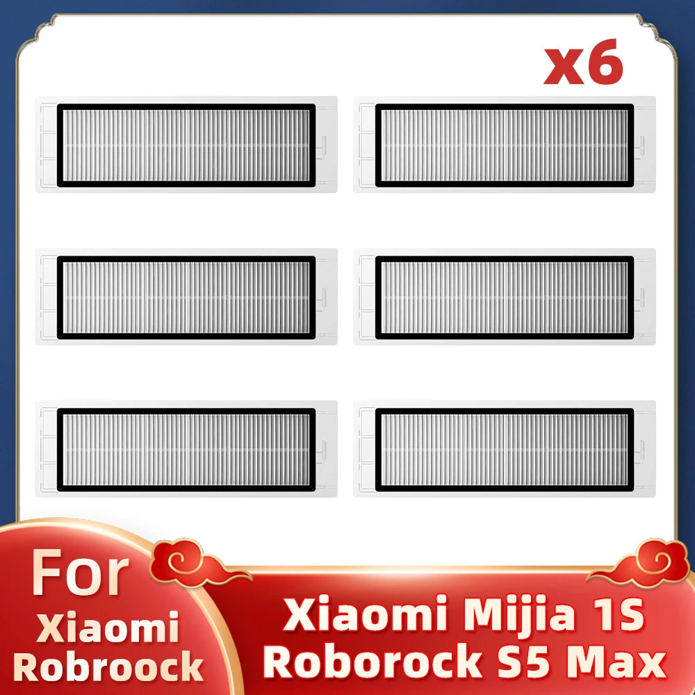 Fit For Xiaomi Mi Robot Vacuum Cleaner 1 / 1S SDJQR01RR SDJQR02RR Roborock E2 E3 E4 E5 S4 S4 Max S5 Main Side Brush Filter