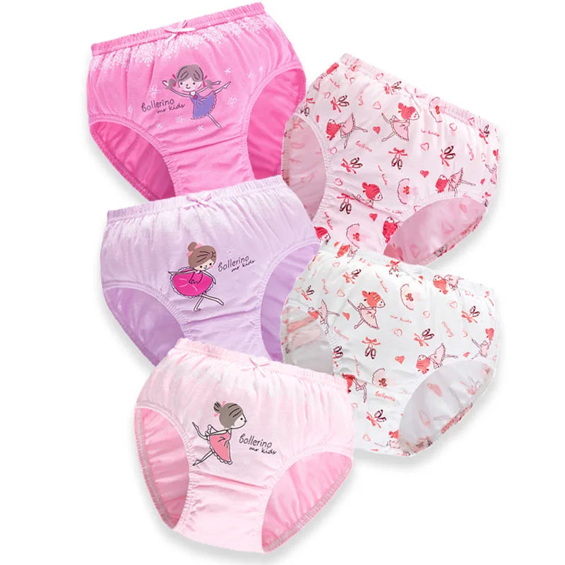 5 Pcs Girls Hello Kitty Cotton Underwear front view