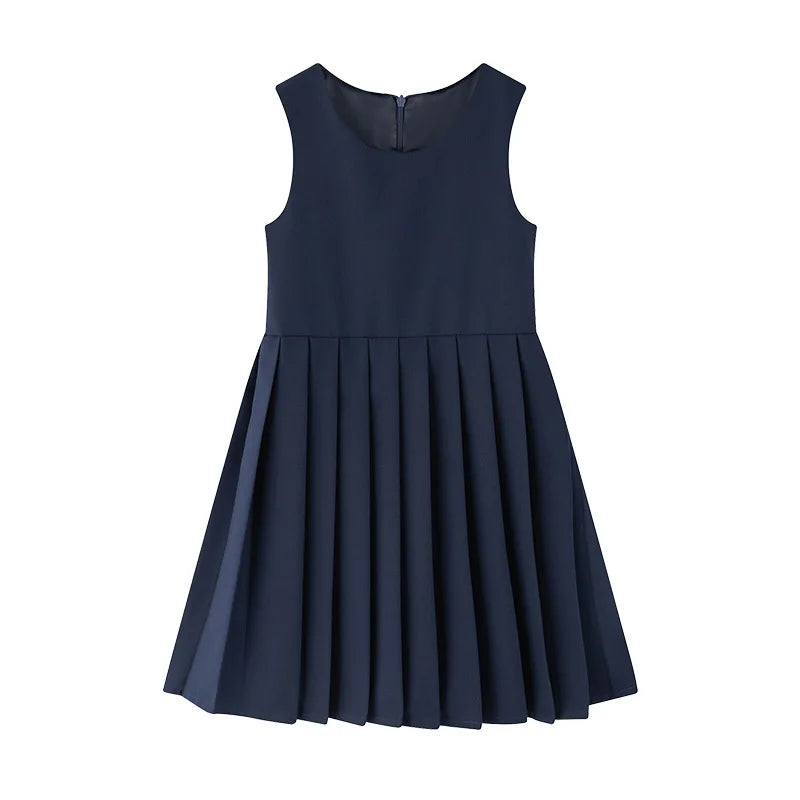School Uniform Preppy Girls Dress front view