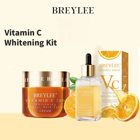 BREYLEE Vitamin C  Face Serum Face Cream Two-Piece Set