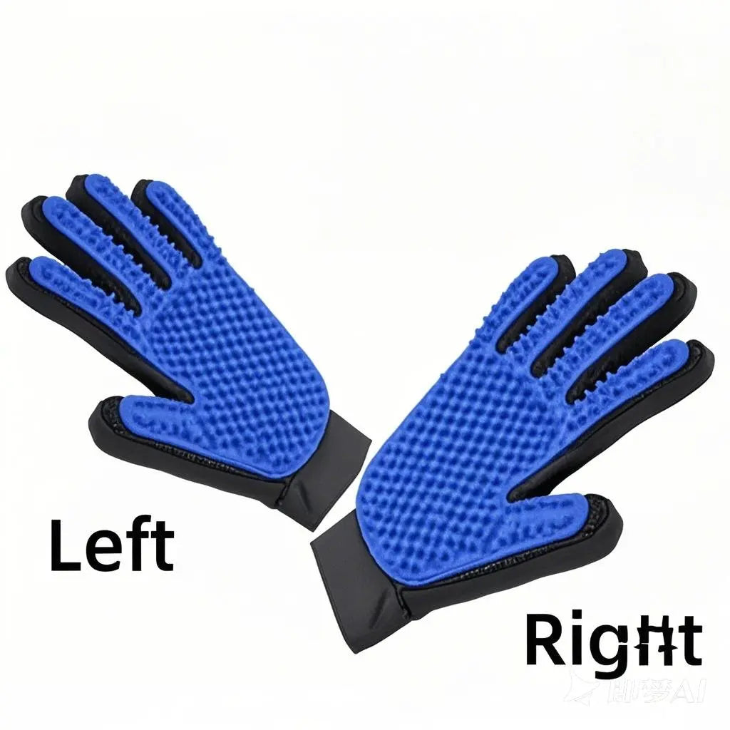 Pet Hair Glove Comb Pet Dog Cat Grooming Cleaning Glove Deshedding Hair Remover Massage Brush Animal Supplies Cat Accessories