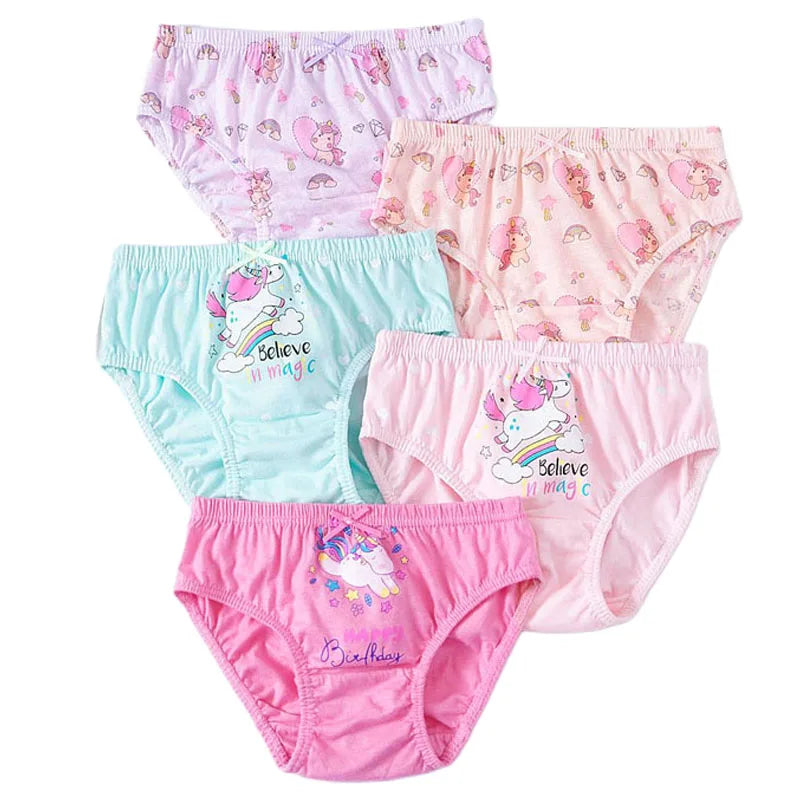 5 Pcs Girls Hello Kitty Cotton Underwear front view