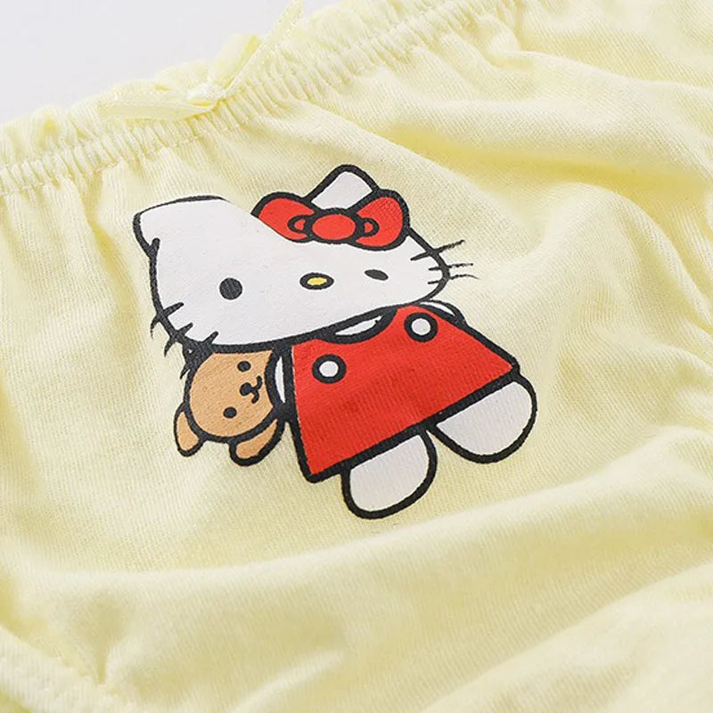 5 Pcs Girls Hello Kitty Cotton Underwear front view
