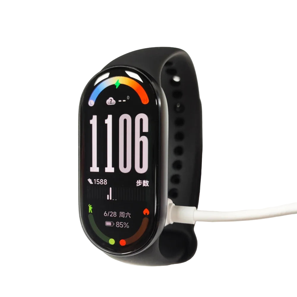 AMOLED Fitness Tracker Black with sandblasted aluminum body