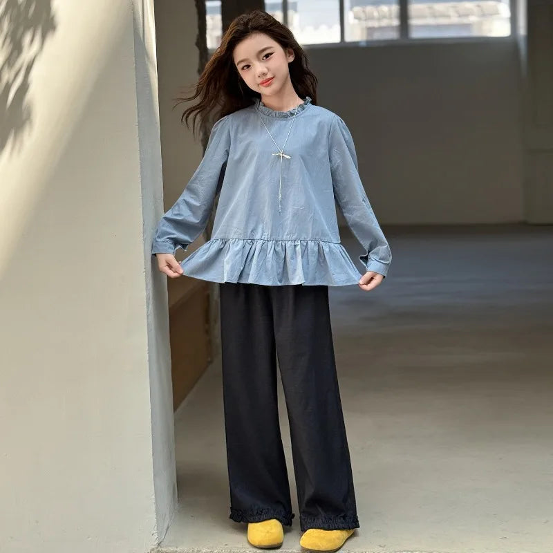Back To School Girls Outfit Set front view