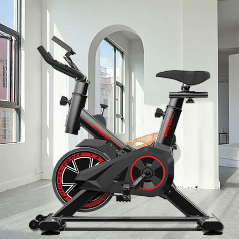 Spinning Exercise Bike featuring ergonomic adjustable seat