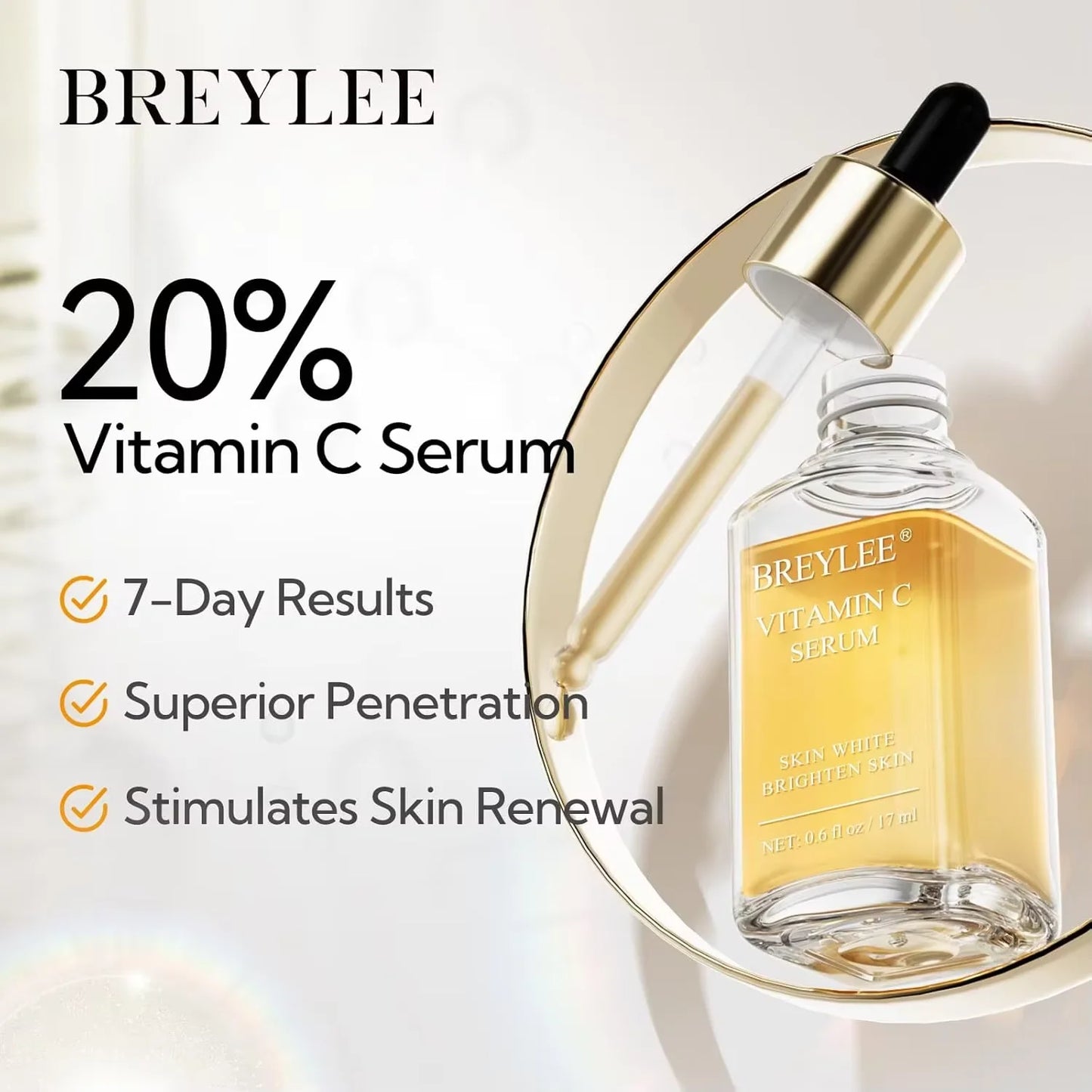 BREYLEE Vitamin C  Face Serum Face Cream Two-Piece Set