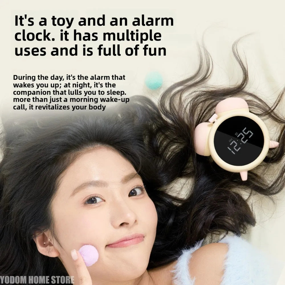 Women's Secret Alarm Clock shown charging with USB cable