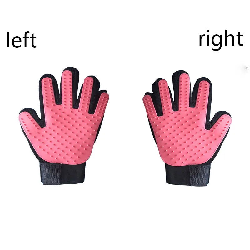 Pet Hair Glove Comb Pet Dog Cat Grooming Cleaning Glove Deshedding Hair Remover Massage Brush Animal Supplies Cat Accessories