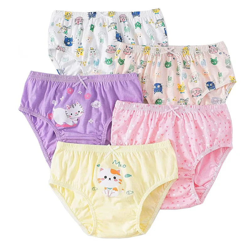 5 Pcs Girls Hello Kitty Cotton Underwear front view
