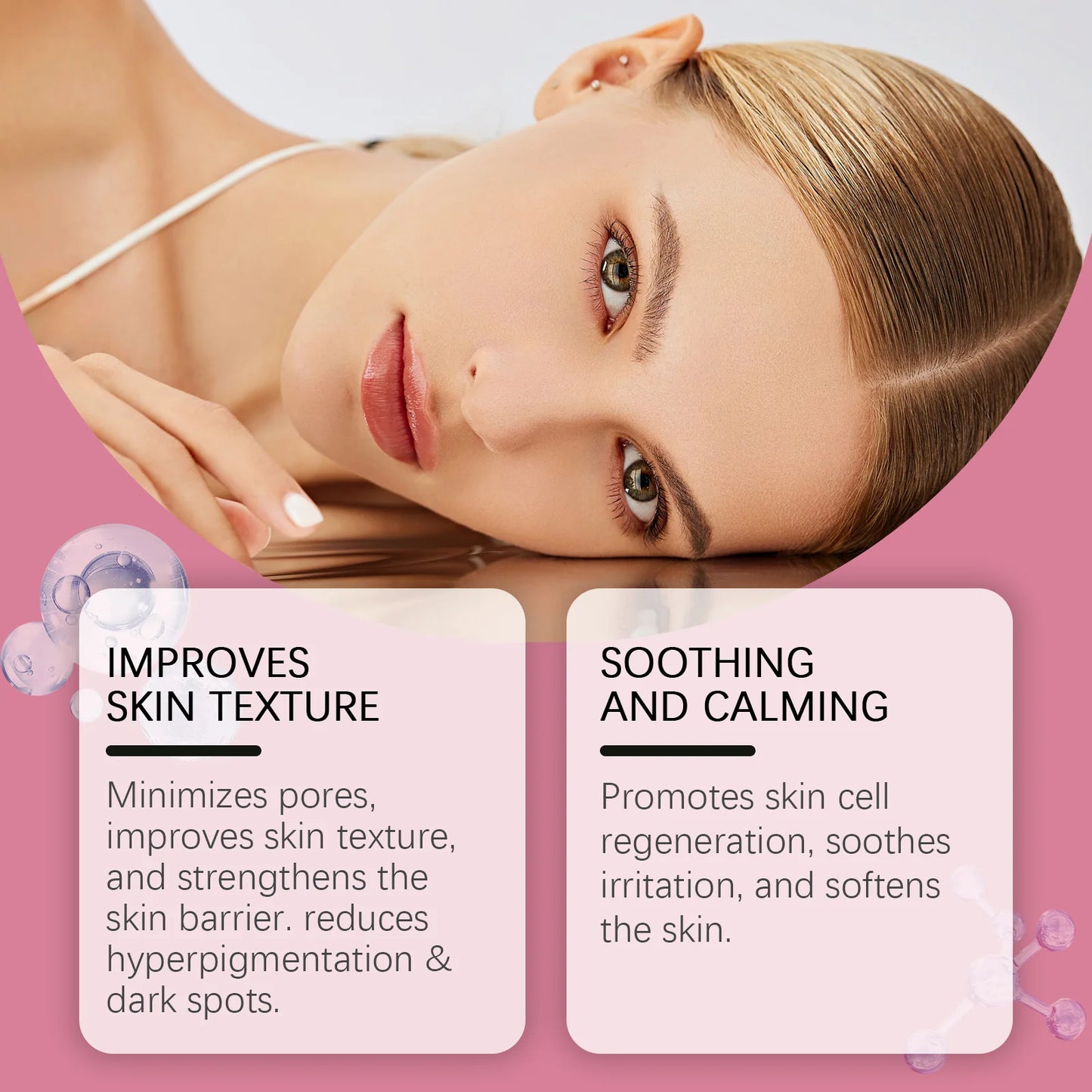 Niacinamide Facial Serum Brightening Firming Hydrating Improve Dullness Smoothing Rejuvenation Shrink Pores Glowing Facial Serum