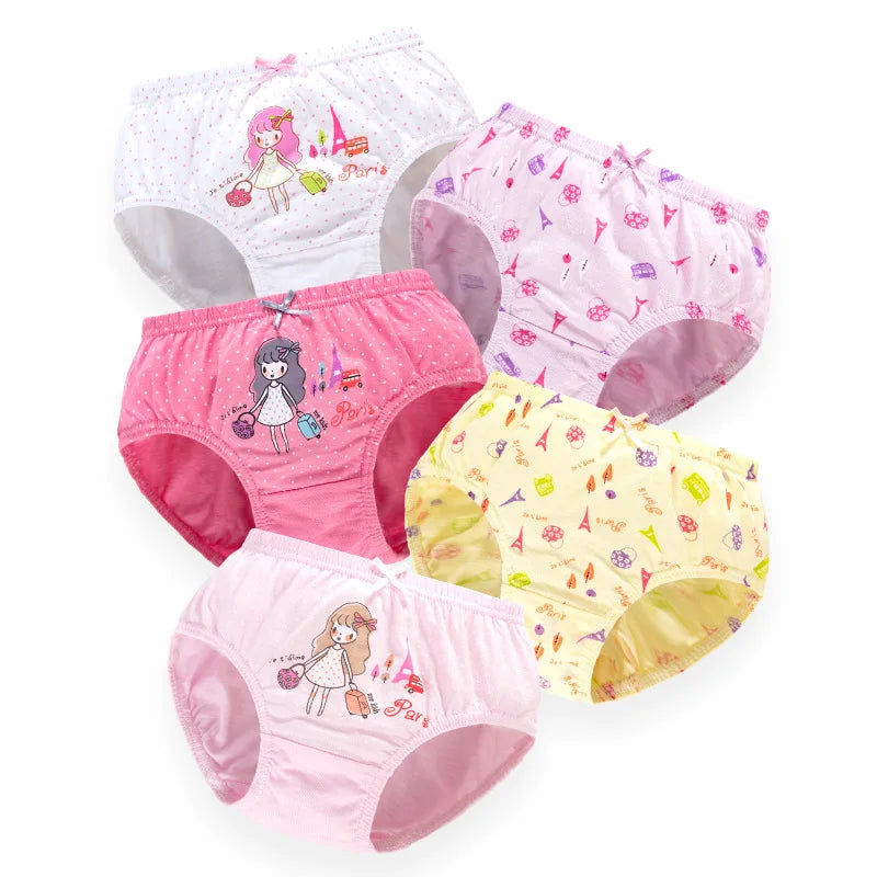5 Pcs Girls Hello Kitty Cotton Underwear front view