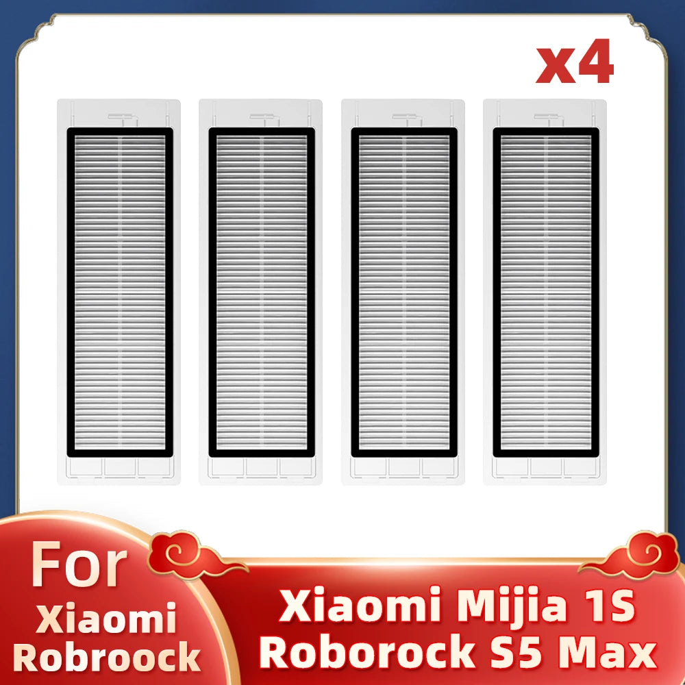 Fit For Xiaomi Mi Robot Vacuum Cleaner 1 / 1S SDJQR01RR SDJQR02RR Roborock E2 E3 E4 E5 S4 S4 Max S5 Main Side Brush Filter