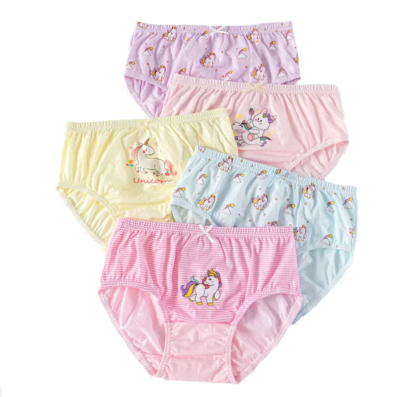 5 Pcs Girls Hello Kitty Cotton Underwear front view