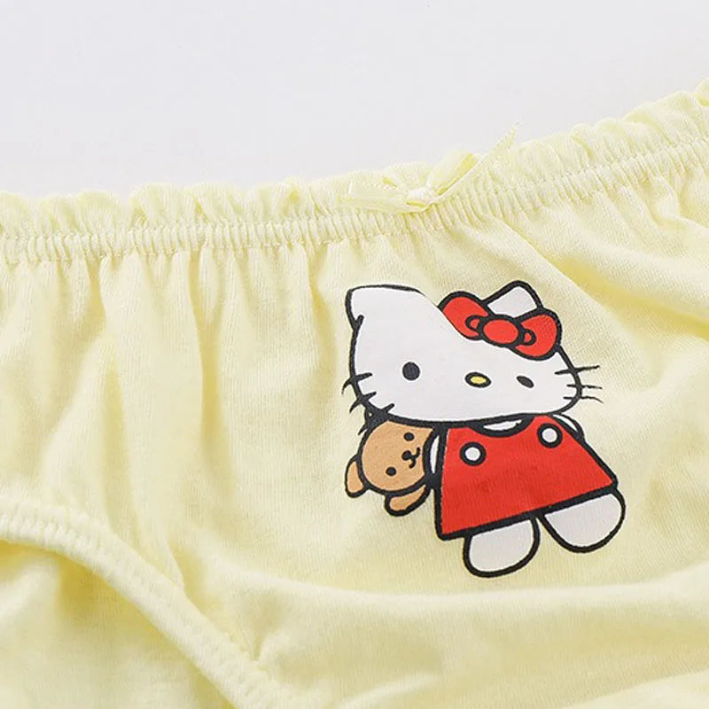 5 Pcs Girls Hello Kitty Cotton Underwear front view