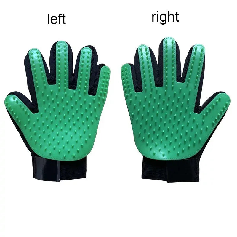 Pet Hair Glove Comb Pet Dog Cat Grooming Cleaning Glove Deshedding Hair Remover Massage Brush Animal Supplies Cat Accessories