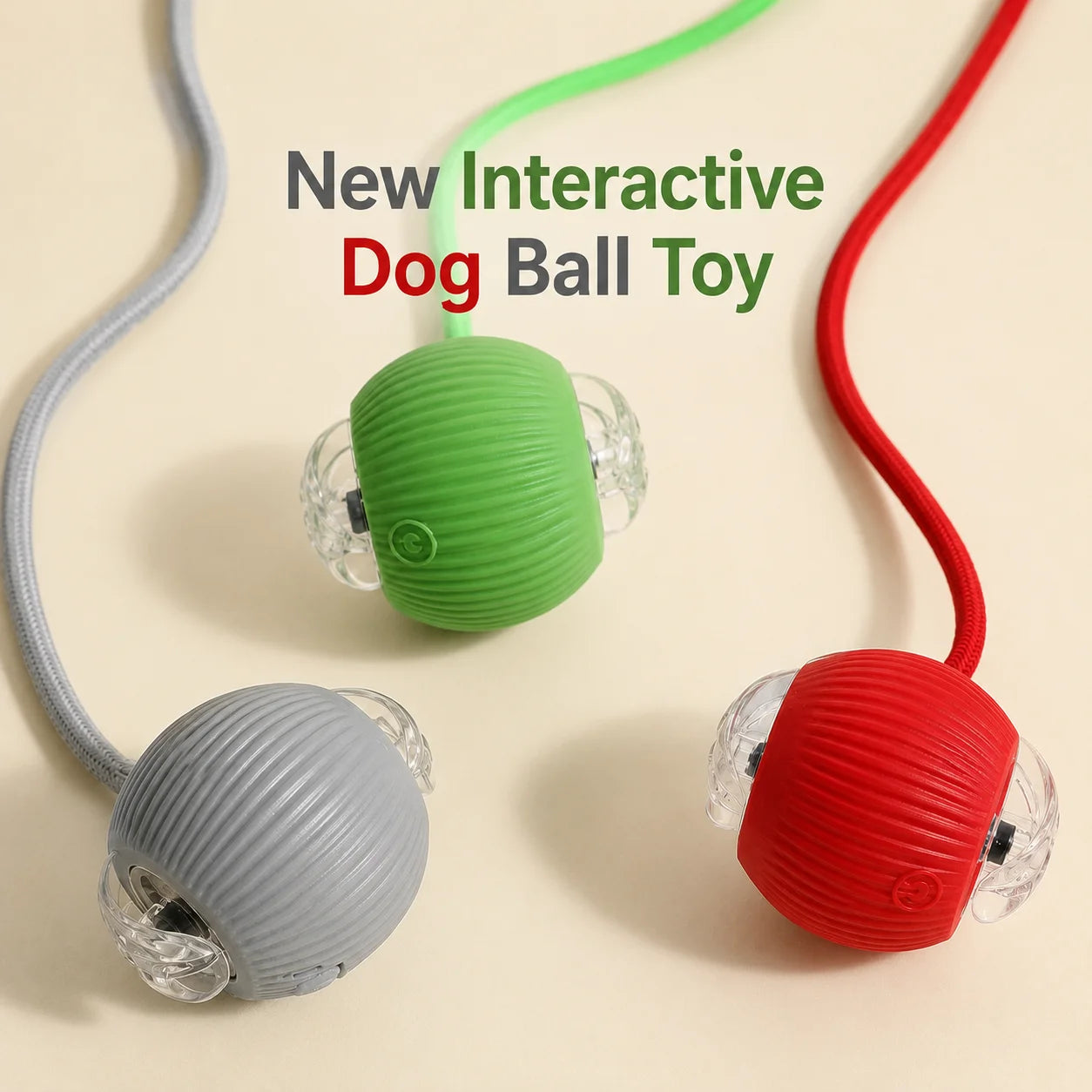 New Dog Interactive Ball Toy,Automatic Rolling Dog Ball Rechargeable,Smart Puppy Interactive Toy,Intelligent Balls Toy for Dogs