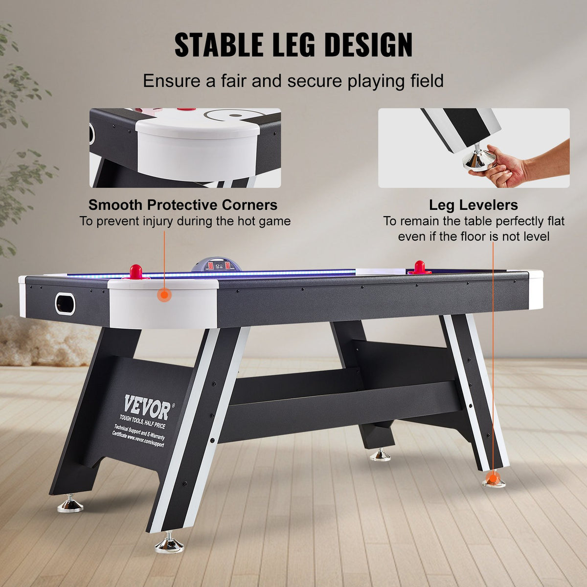 Air Powered Hockey Table front view