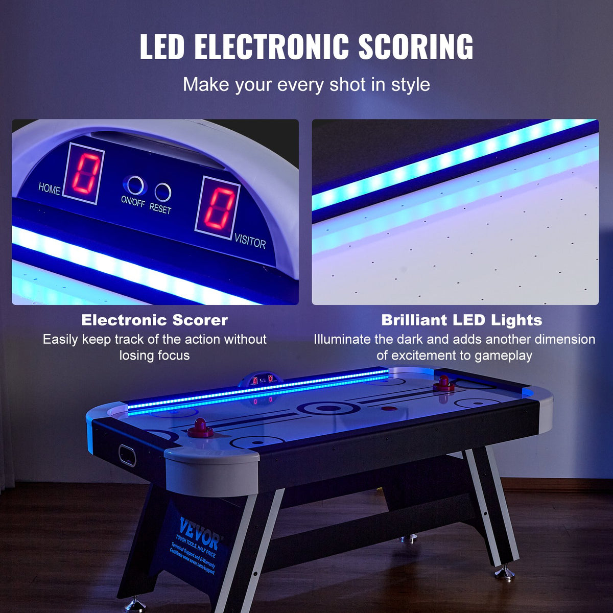 Air Powered Hockey Table front view