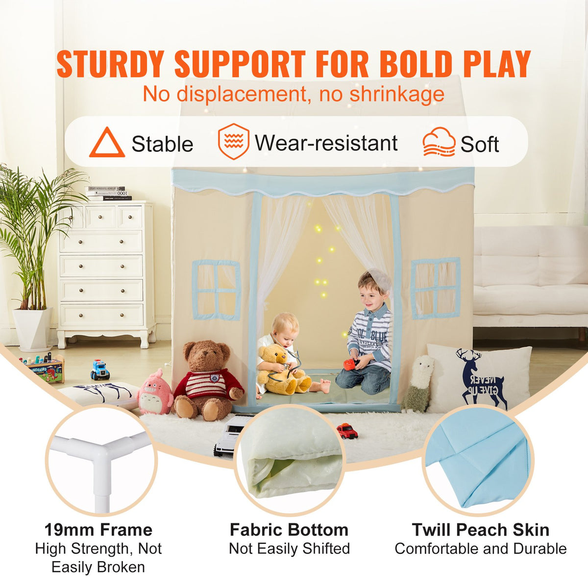 Kids Play Tent, Kids Tent for Kids 1-5 Years Old, Toddler Tent with