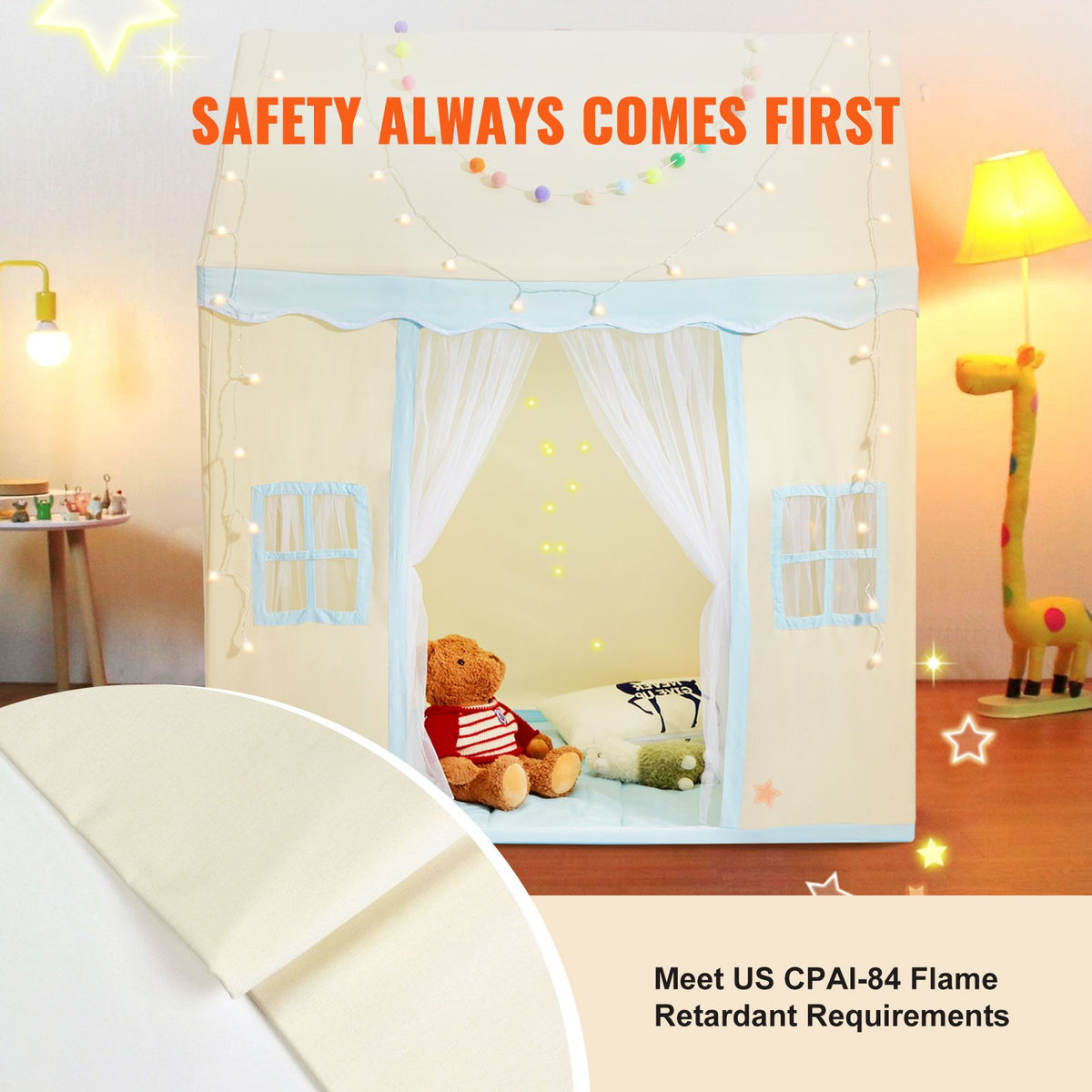 Kids Play Tent, Kids Tent for Kids 1-5 Years Old, Toddler Tent with